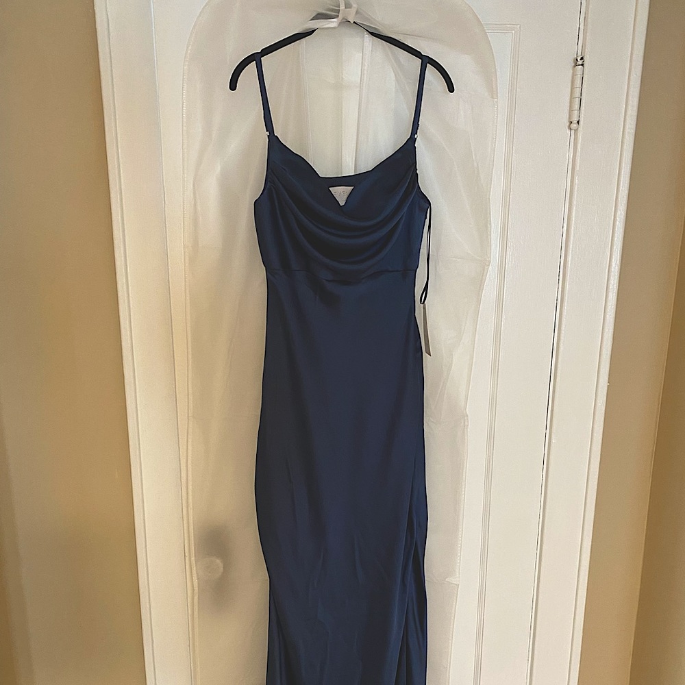 Revelry Skye Satin bridesmaid dress